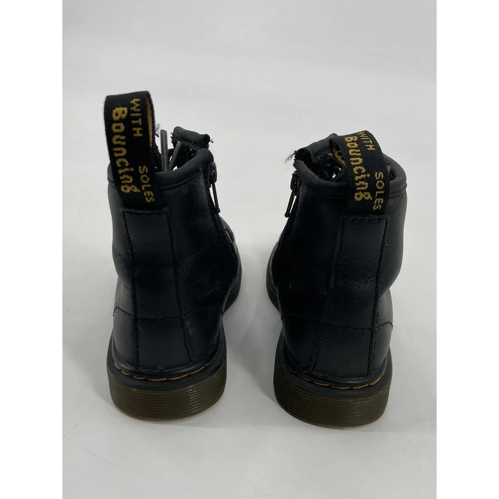 Dr. Martens 1460‎ Softy T Black Leather Boots Infant Size 8